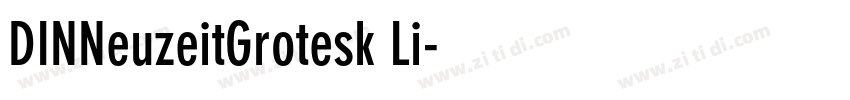 DINNeuzeitGrotesk Li字体转换